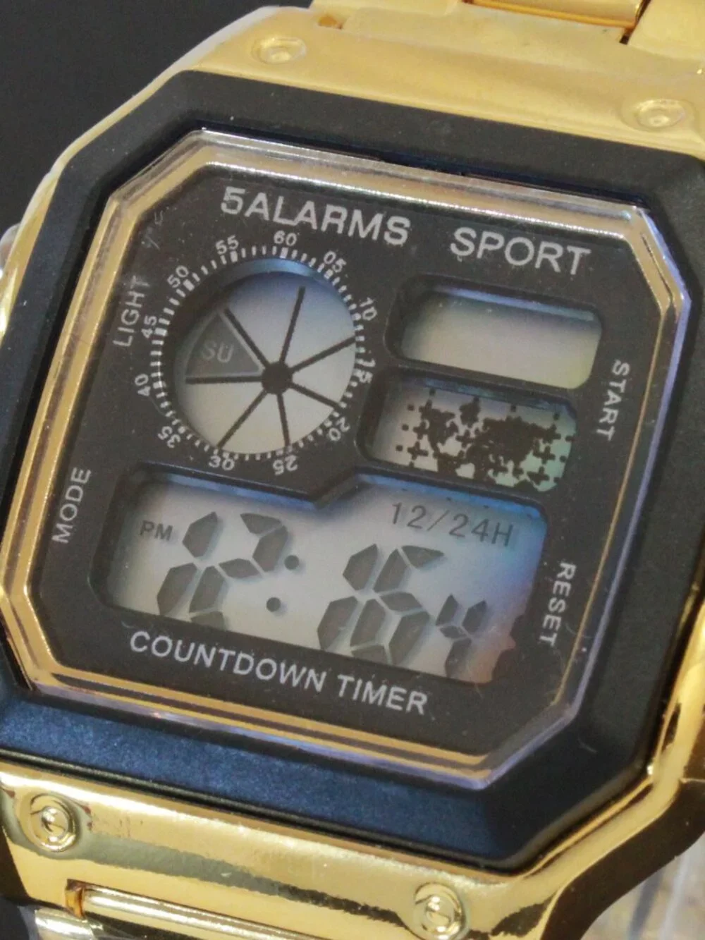 Royal Style Dual Time Alarm Stop Watch Count Down Timer